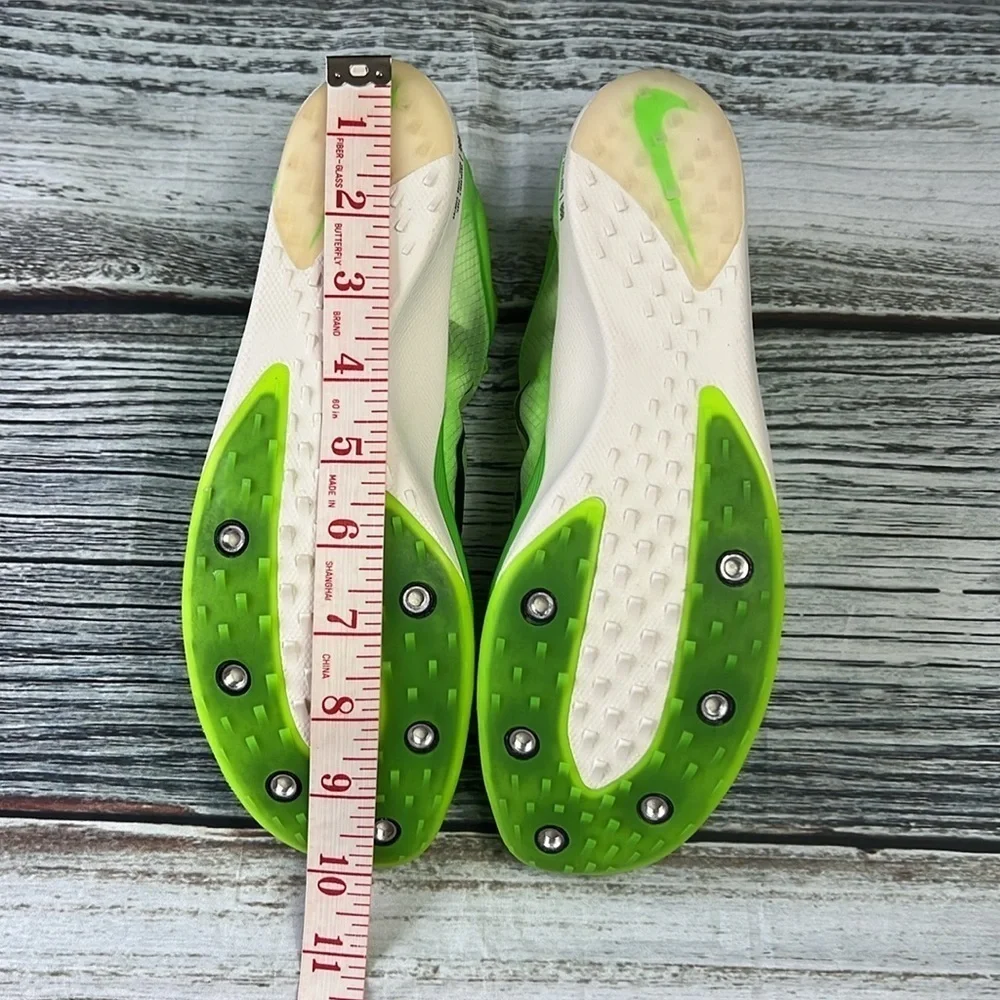 Nike Zoom Victory Volt Track Field Shoes Neon Green/Blue Varsity Junior Size 7.5
